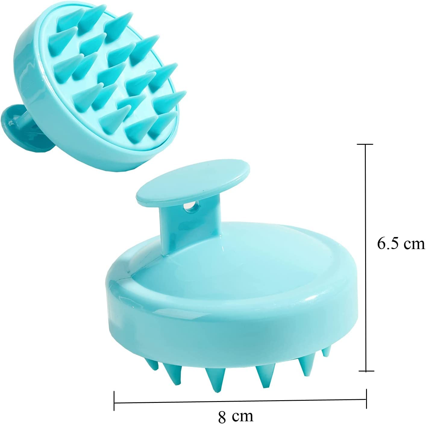 EPISKEY® Scalp Massager Shampoo Brush, Scalp Massage Shampoo Brush Shower Head Scrubber Scalp Brush (BLUE-35)