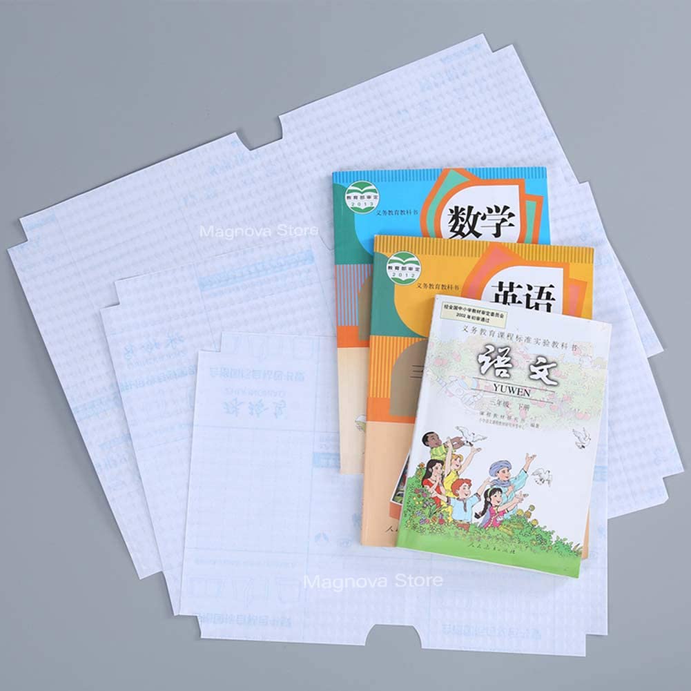 Giftock Transparent Paper Sticker Book Cover Film Clear Matte for Craft 30 Pcs,Waterproof School Textbook Protective Case Cover Can Be Cut Self-Adhesive Book Cover Paper Sticker Book Film