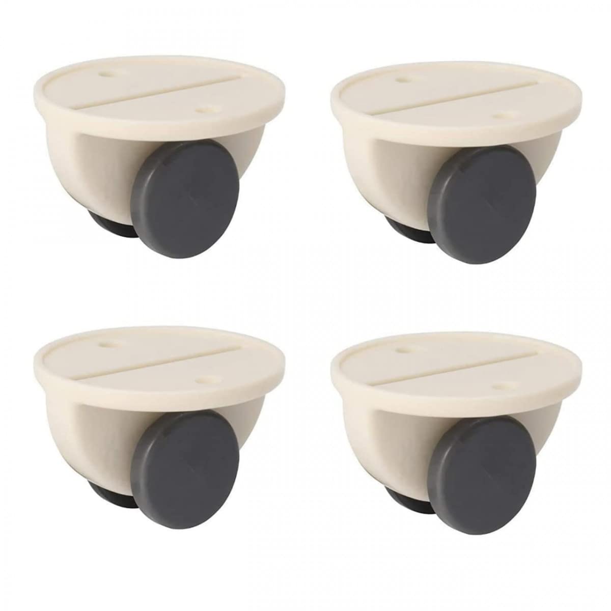 Giftock 4 Pcs Round Mini Swivel Caster Wheel, Self Adhesive Mini Swivel Casters Wheels For Storage Box, Furniture 4 Pcs Round Mini Swivel Caster Wheel
