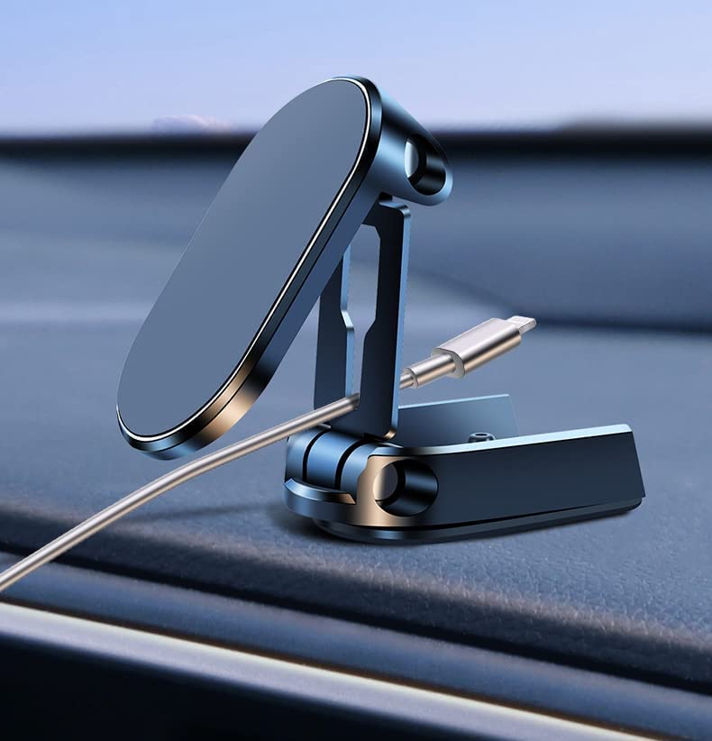 Giftock Mobile Holder for Car Stand Magnetic Phone Mount for Car Phone Holder Mount [Stronger 6X Magnets] 360°Rotation Universal Dashboard Phone Holder Magnetic Car Mount for All Phones