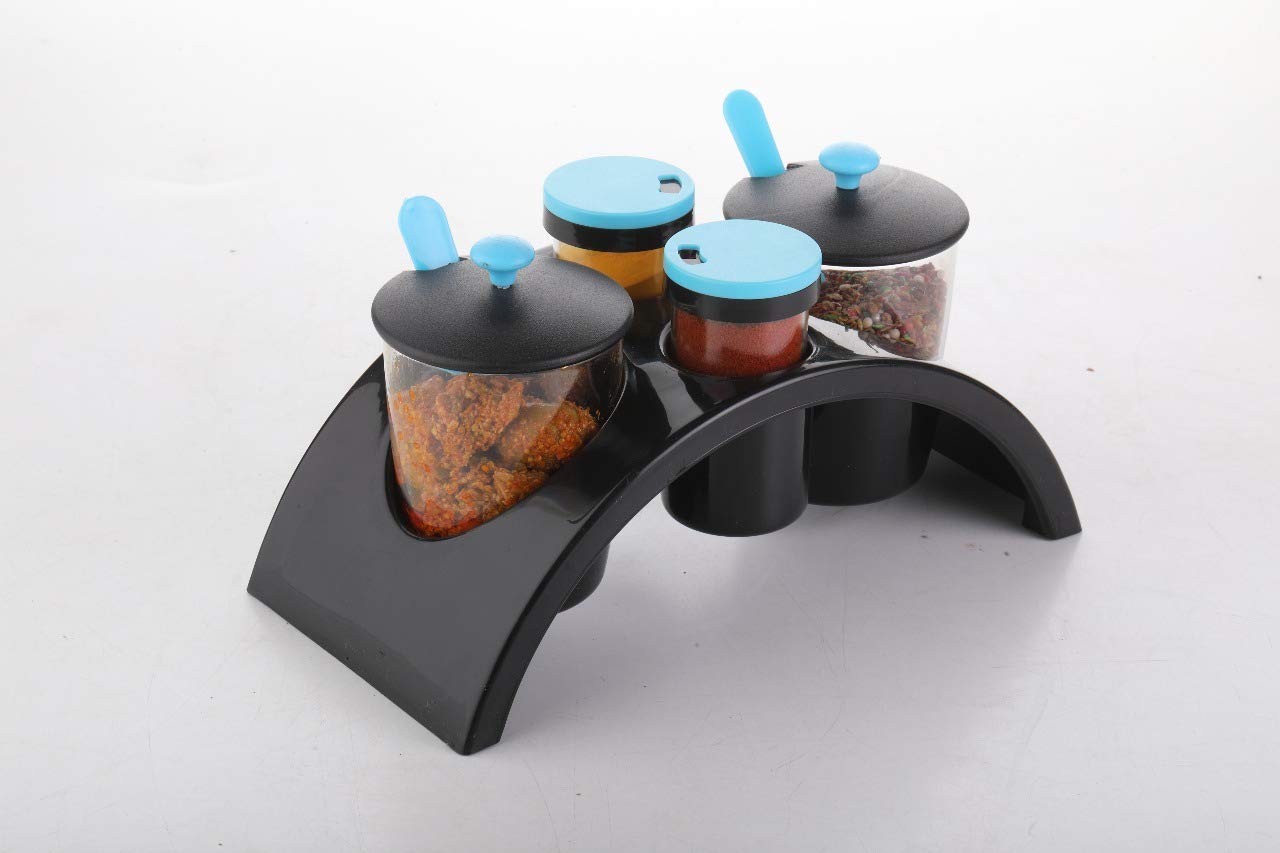 Giftock Achar Spice Rack Kitchenware Smart Plastic Spice Kitchenware Pickle Jar Container Set
