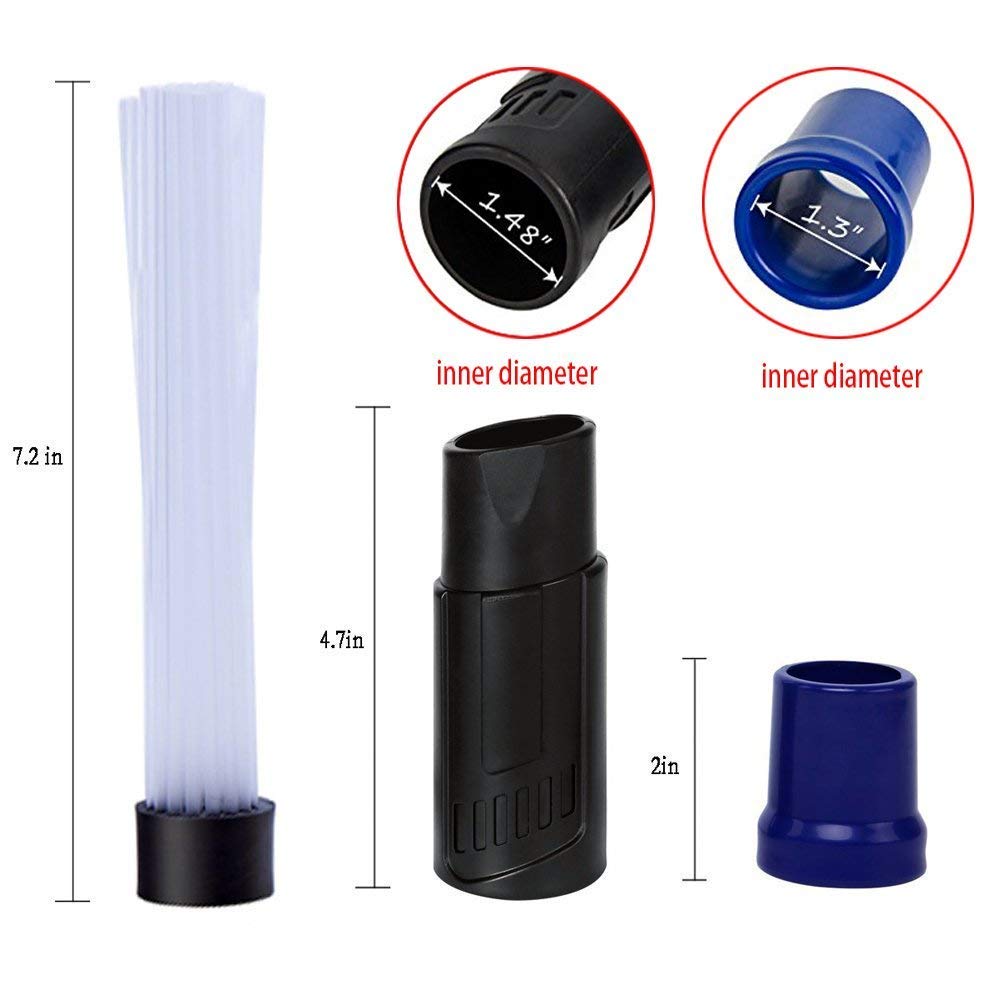 Giftock  Plastic Daddy Vacuum Attachments Dust Cleaning Sweeper Suction Brush Tubes Flexible Access to Anywhere (Small, Multicolour)