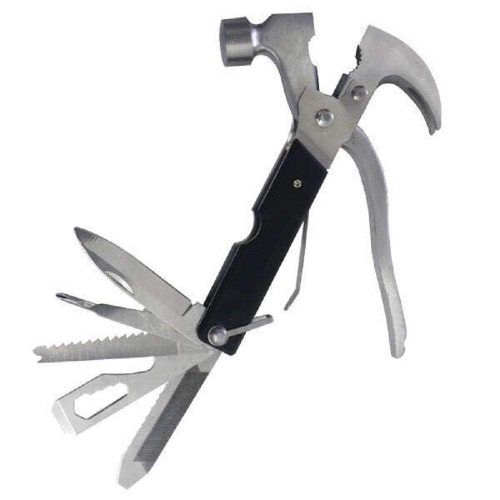 Giftock TAC Tool Stainless Steel 18-in-1 Multi Tool Auto Adjustable Universal Wrench | Black | 6"5-1pc