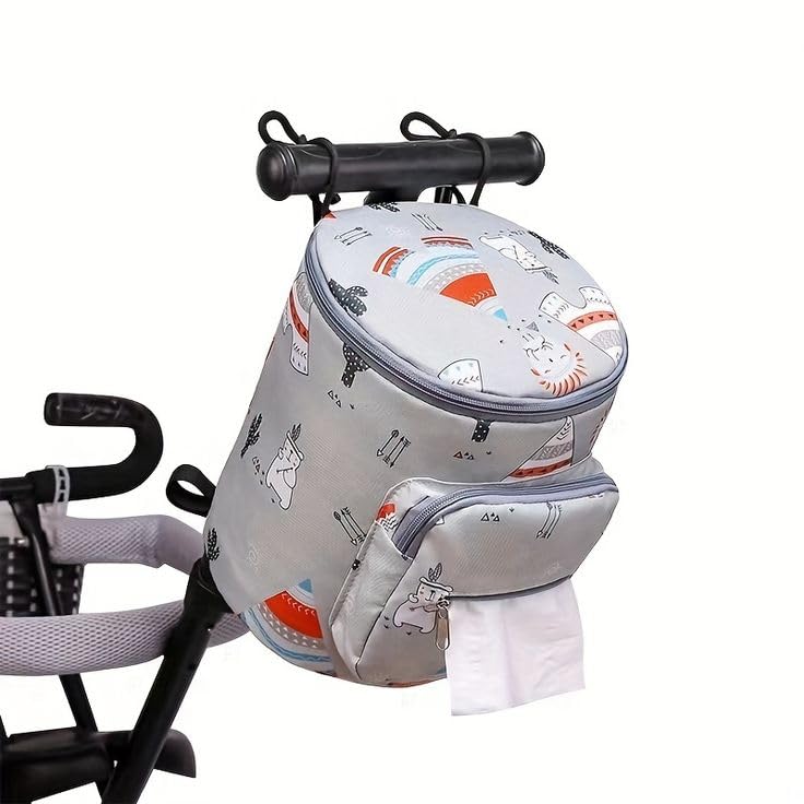 Giftock Baby Stroller Hanging Bag Multifunctional Mommy Bag Waterproof Bag Diaper Bag (Blue)