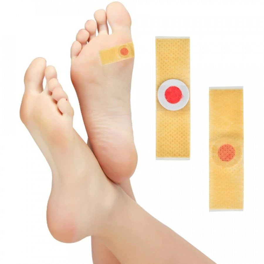 Giftock Foot Corn Removers Plaster with Hole,for Feet,Wart Remover, Wart Removal Plasters Pad,Feet Callus Remove, Soften Skin Cutin Sticker Cure Toe Protector, Relief Pain Removal Warts Plaster 24 Pcs/Box