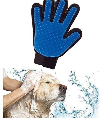 Giftock DOG CLEANER GLOVES | Deshedding Pet Grooming Washing Gloves for Dogs and Cats Hair Remover Brush Gloves | Dog, Cat Bathing Scrubber Gloves