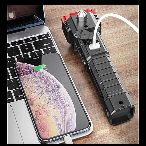 Giftock STORE 12 LED Flashlight COB Side Light USB Rechargeable Strong Light Flashlight
