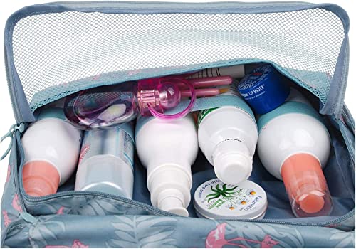 Giftock Cosmetic Hanging Toiletry Bag for Men Women Travel Organizer Accessory Waterproof Nylon Makeup Shaving Kit Pouch Bag for Men Women