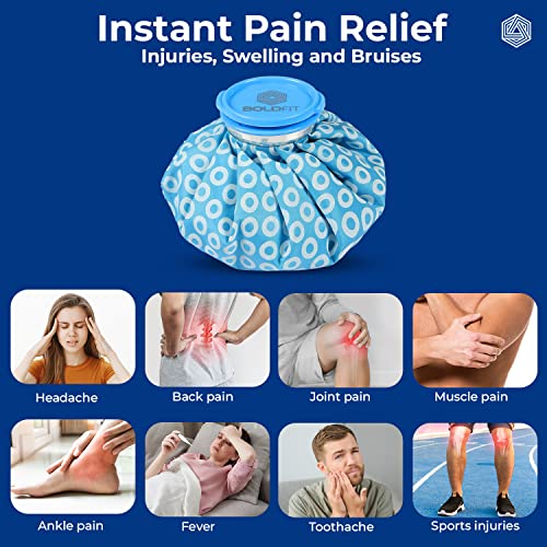Giftock Ice bag for Pain Relief Cold - Ice Pack Bag for Pain Relief - Cold Water Bag for Pain Relief, Injuries, and Cold Therapy (9 Inch)