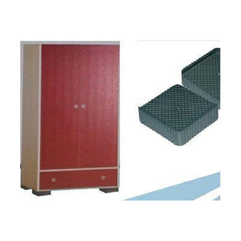 Giftock-All in 1 Stand | 4-Pieces | Almirah | Wardrobe | Refrigerator Stand | Stand | Washing Machine | Furniture Base | Fridge Stands for Single and Double Door (Set of 2)