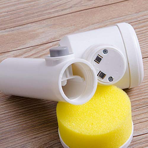 Giftock Kitchen, Bathroom, Shower Tub, Carpet and Sink Cleaner Brush // Multi-Functional Electric Cleaning Brush 5 in 1 Magic Power Scrubber with 3 Brush Heads Household Cleaning Tools
