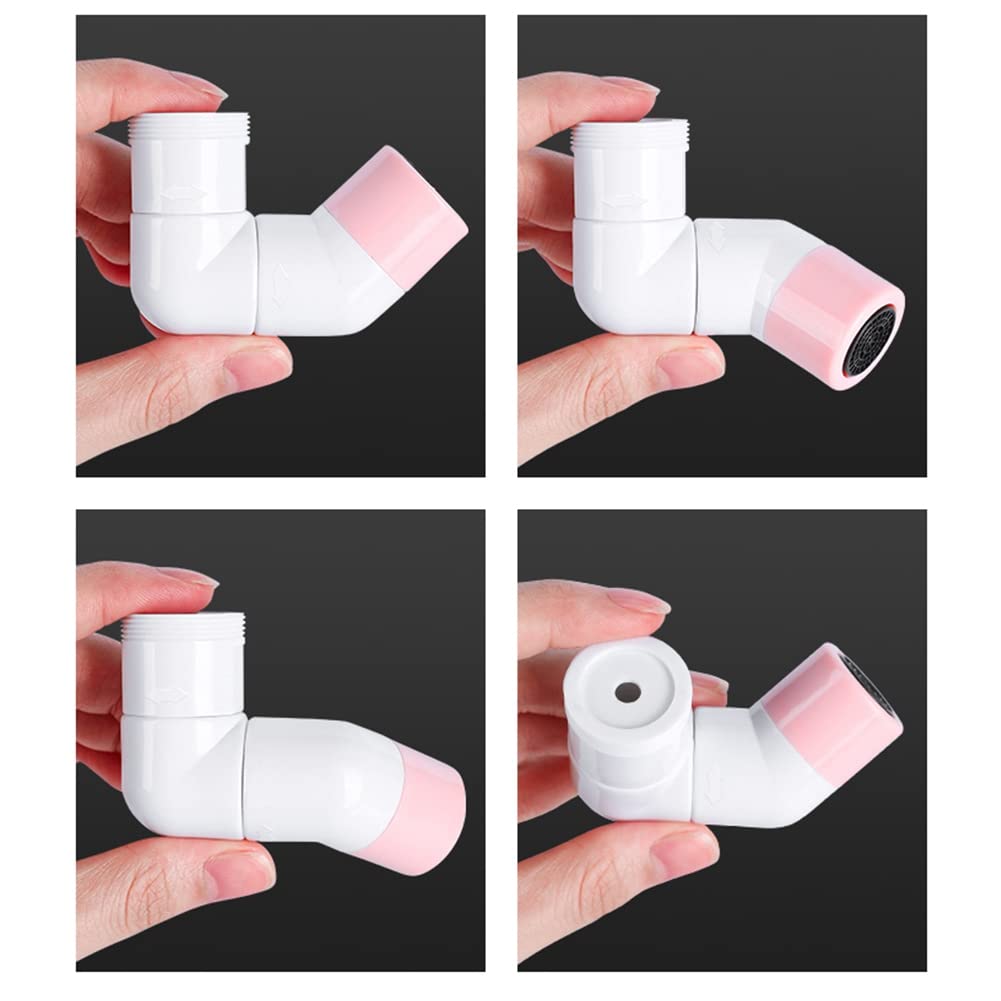 Giftock Universal Splash Filter Faucet 720 Degree Rotatable Plastic Silicone Sprayer Head with Wrench Household Tap Water Outlet Water Saving Tap Nozzle
