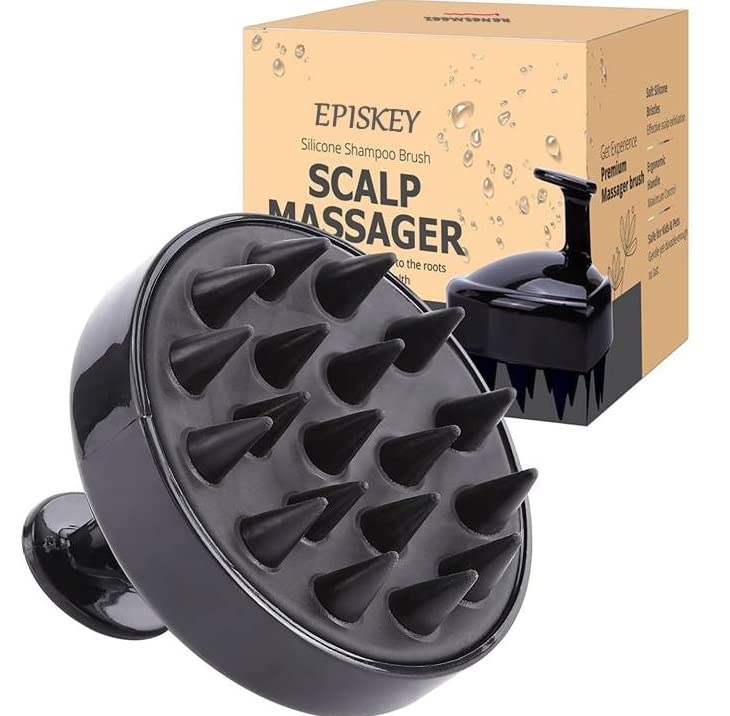 EPISKEY® Scalp Massager Shampoo Brush, Scalp Massage Shampoo Brush Shower Head Scrubber Scalp Brush (BLUE-35)