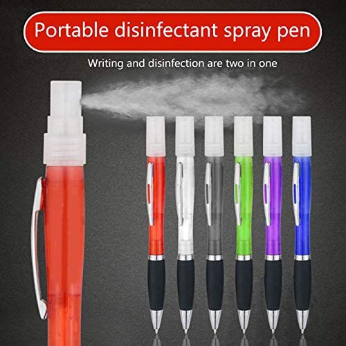 Giftock Spray Pen Sanitizer Refillable & Reusable Portable Liquid Nano Mist Empty Atomizer for Travel, Home, Office, School Etc. Personal Care Pocket Ball (Pack of 5, Multi-color)