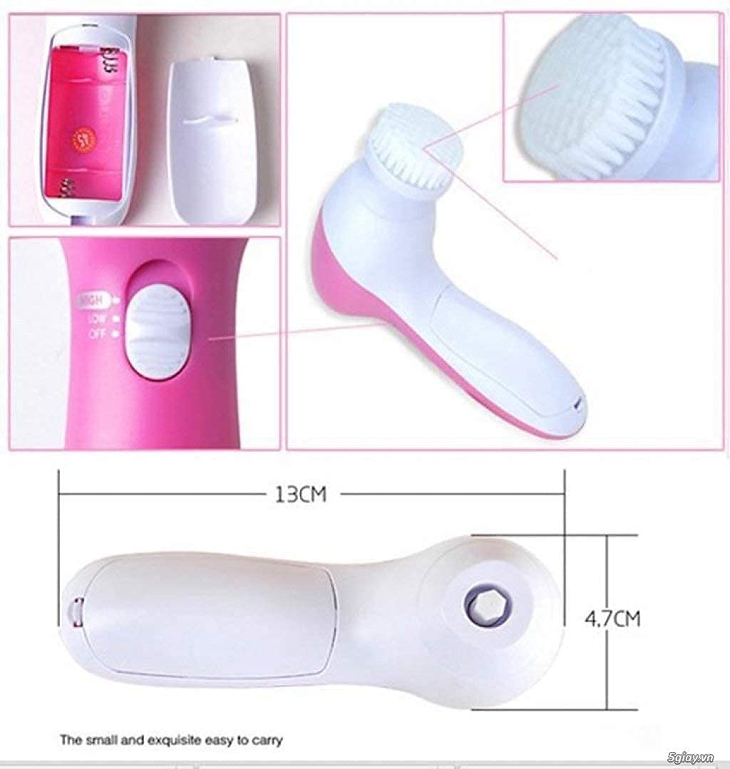 Giftock 5 in 1 Portable Electric Facial Cleaner Battery Powered Multifunction Massager, Face Massager, Beauty Massager, Facial Massager For Women (Multi Color)