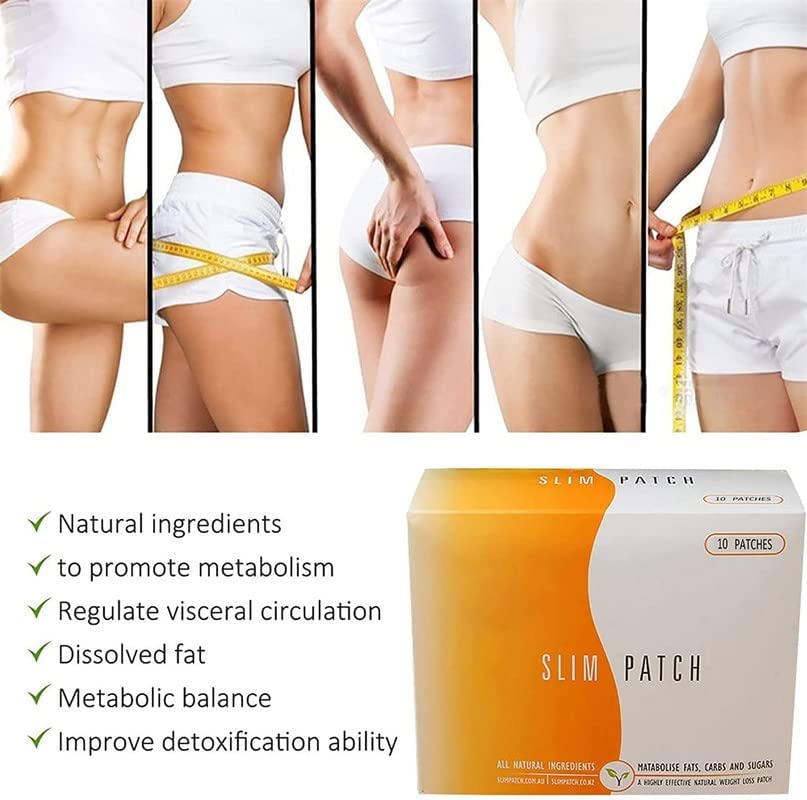 Giftock 10Pcs Slimming Patch Two Choices Magnet Weight Reduce Fat Burning Lose Weight Navel Sticker Belly Slim Patch