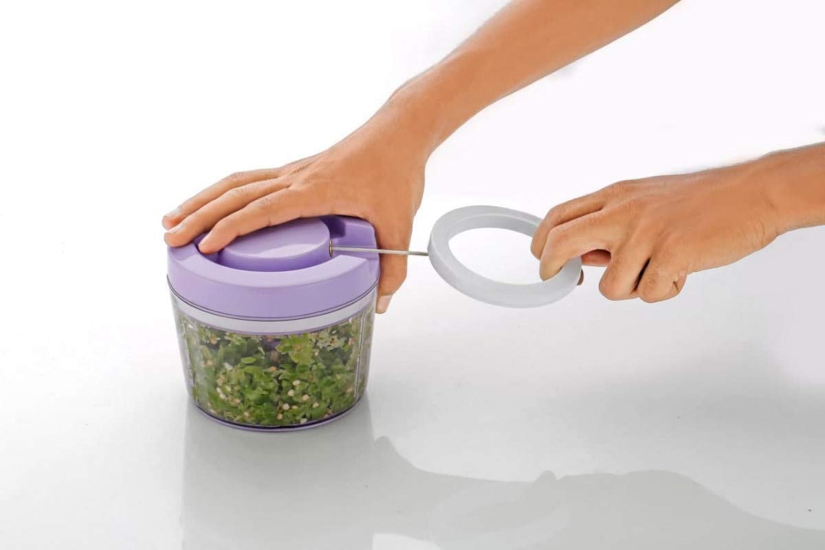 Giftock Handy Quick Chopper Vegetable Fruit Nut Onion Cutter for Kitchen 450ML (1PC)