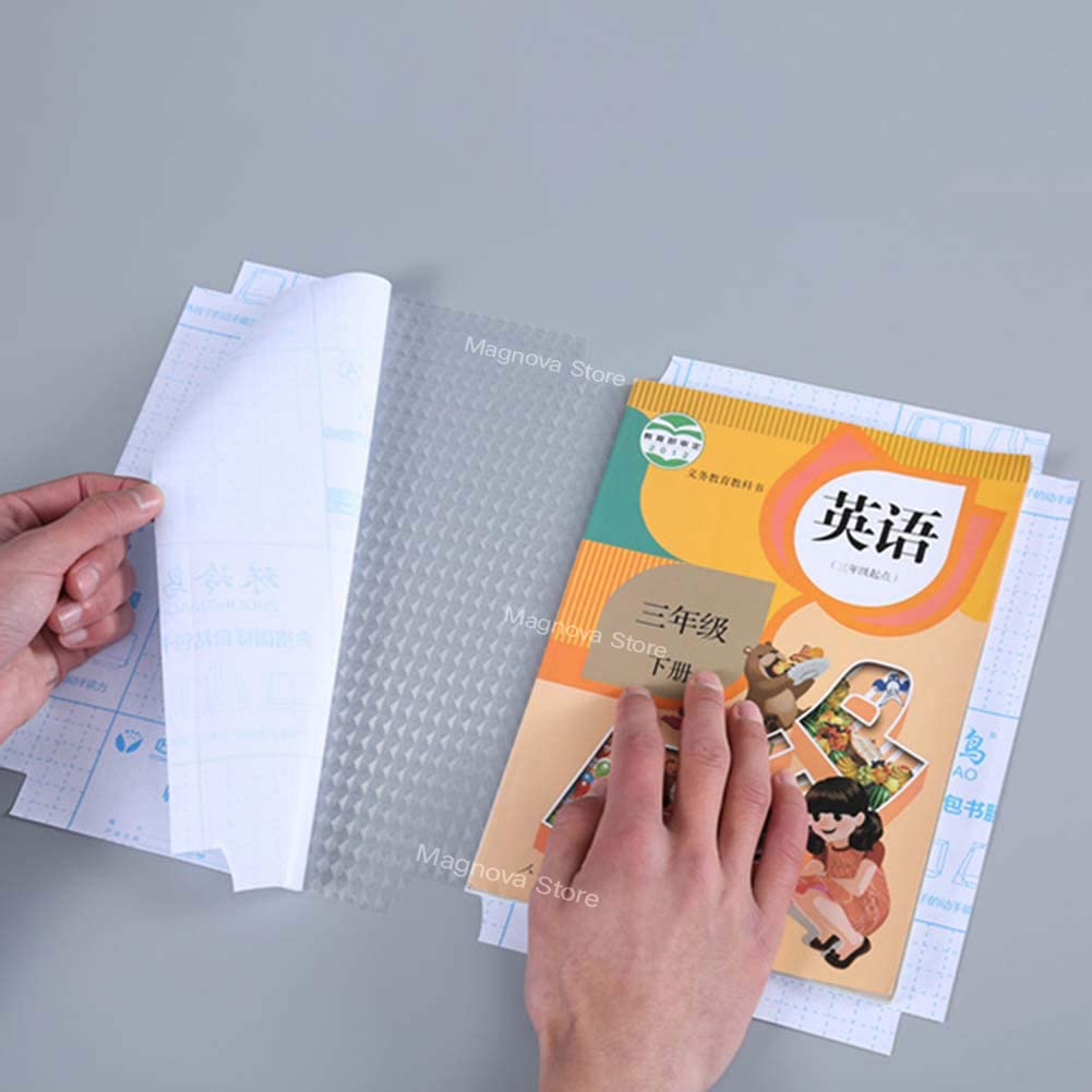 Giftock Transparent Paper Sticker Book Cover Film Clear Matte for Craft 30 Pcs,Waterproof School Textbook Protective Case Cover Can Be Cut Self-Adhesive Book Cover Paper Sticker Book Film