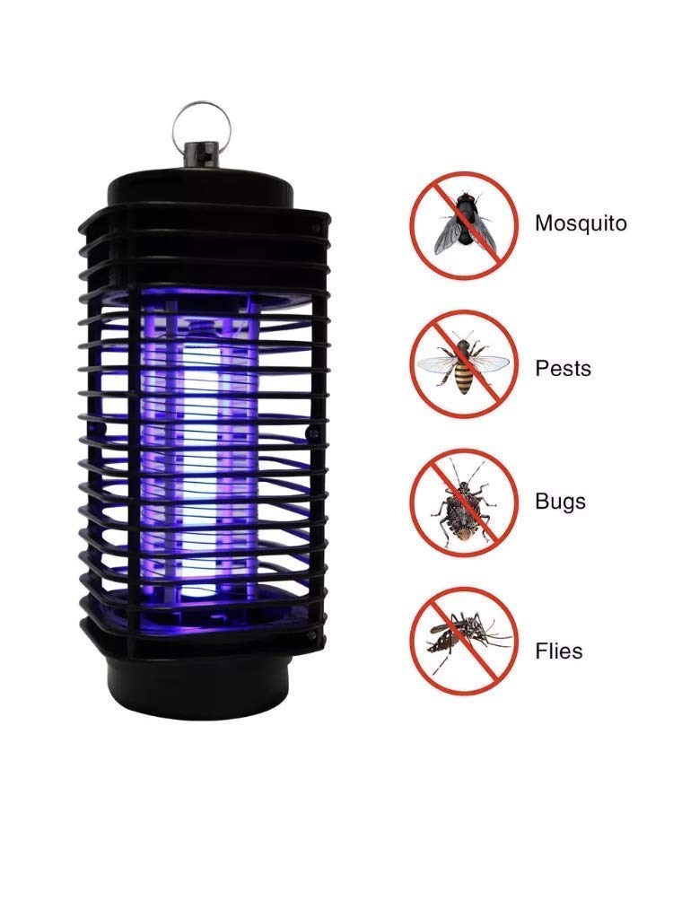 Giftock Trade Mini Home Mosquito Lamp Fly Killer No Radiation Electronic Mosquito Black 220V Catching Machine with Night lamp