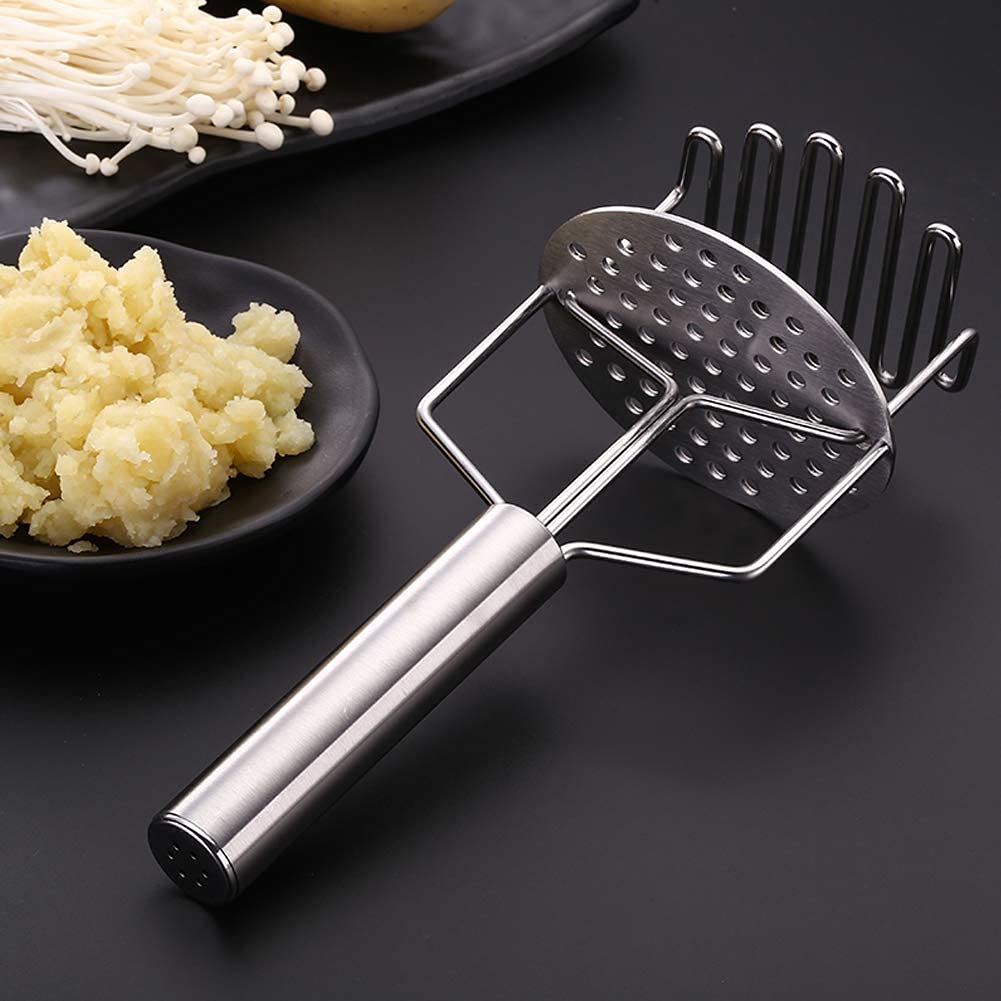 Giftock Stainless Steel Potato Masher | Pav bhaji, Vegetable Smasher (Silver)