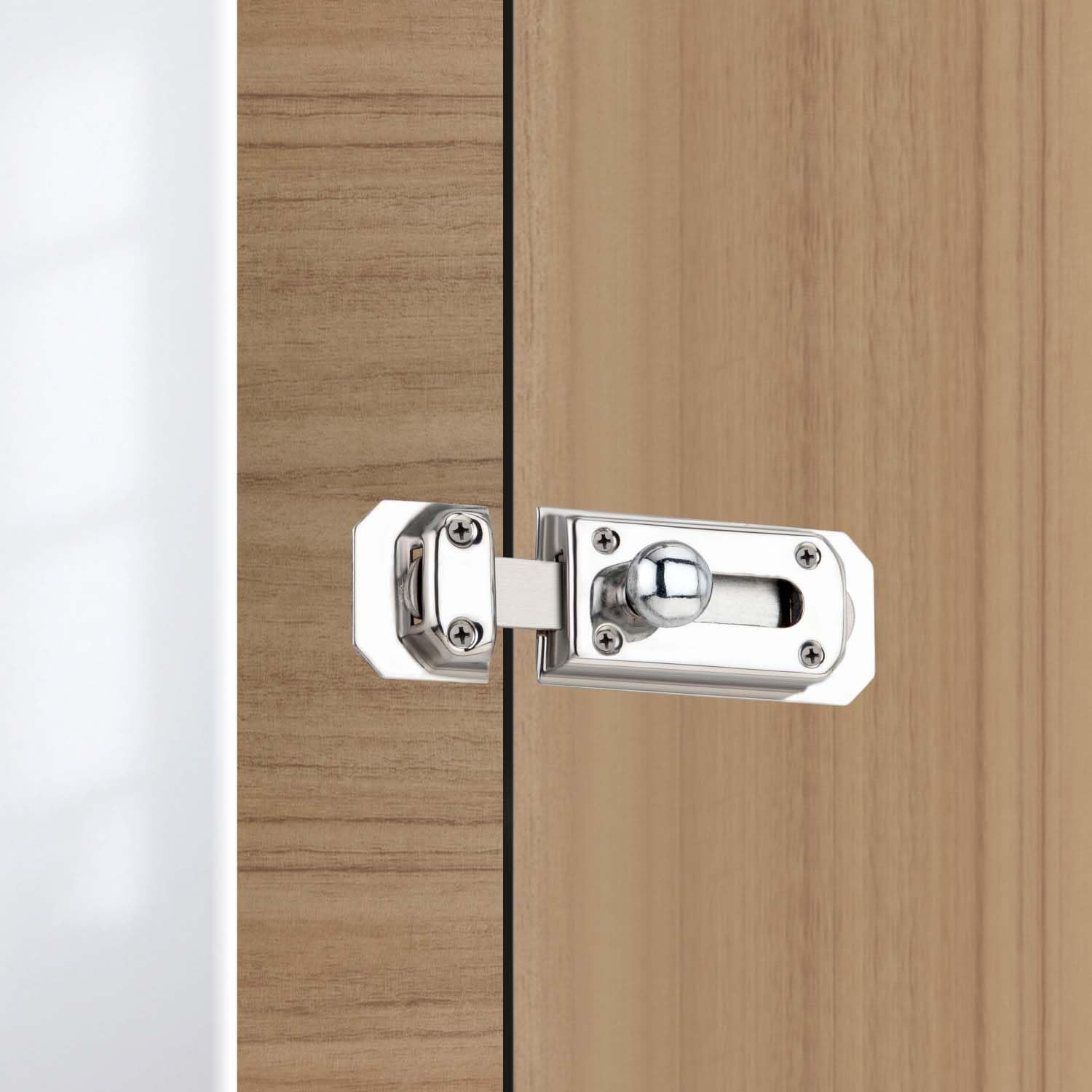 Giftock 4 inch Stainless Steel Door Security Latch Lock|Tower Bolt| Door Latch| for Home/Bathroom/Kitchen/Office (1)