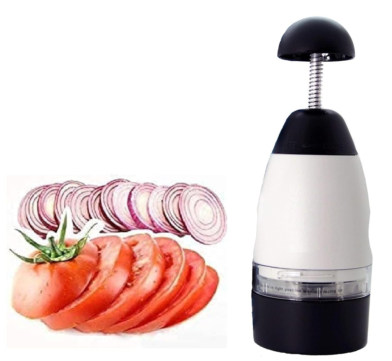 Giftock  Slap Chop Vegetable Chopper Tomato Shredder Fruit Vegetable Tools Slicer Gadget Etc. Fruit Accessories Stainless Steel Vegetable Chopper Gadget Cutter chipser