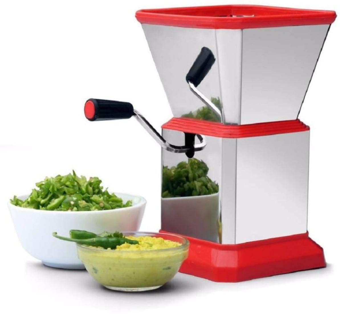 Giftock ABS Plastic Stainless Steel Onion, Chilly, Dry Fruit Cutter & Vegetable Chopper, Chilli Cutter/Chopper
