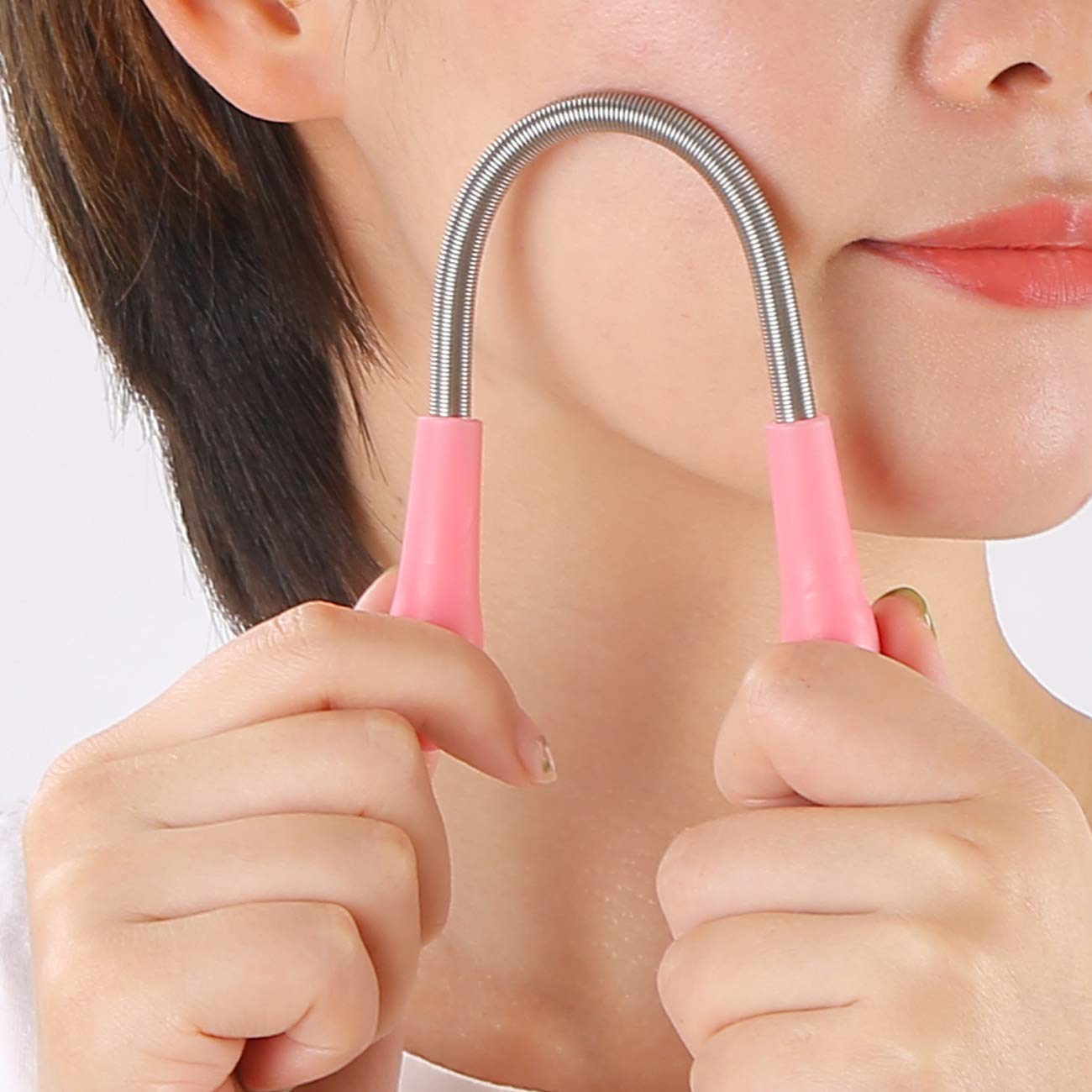 Giftock Facial Hair Remover for Women Spring Stick For Women Remove Unwanted Hair on Upper Lip, Chin, Face, or Neck Hair removal Epilator Threading tool 1pc