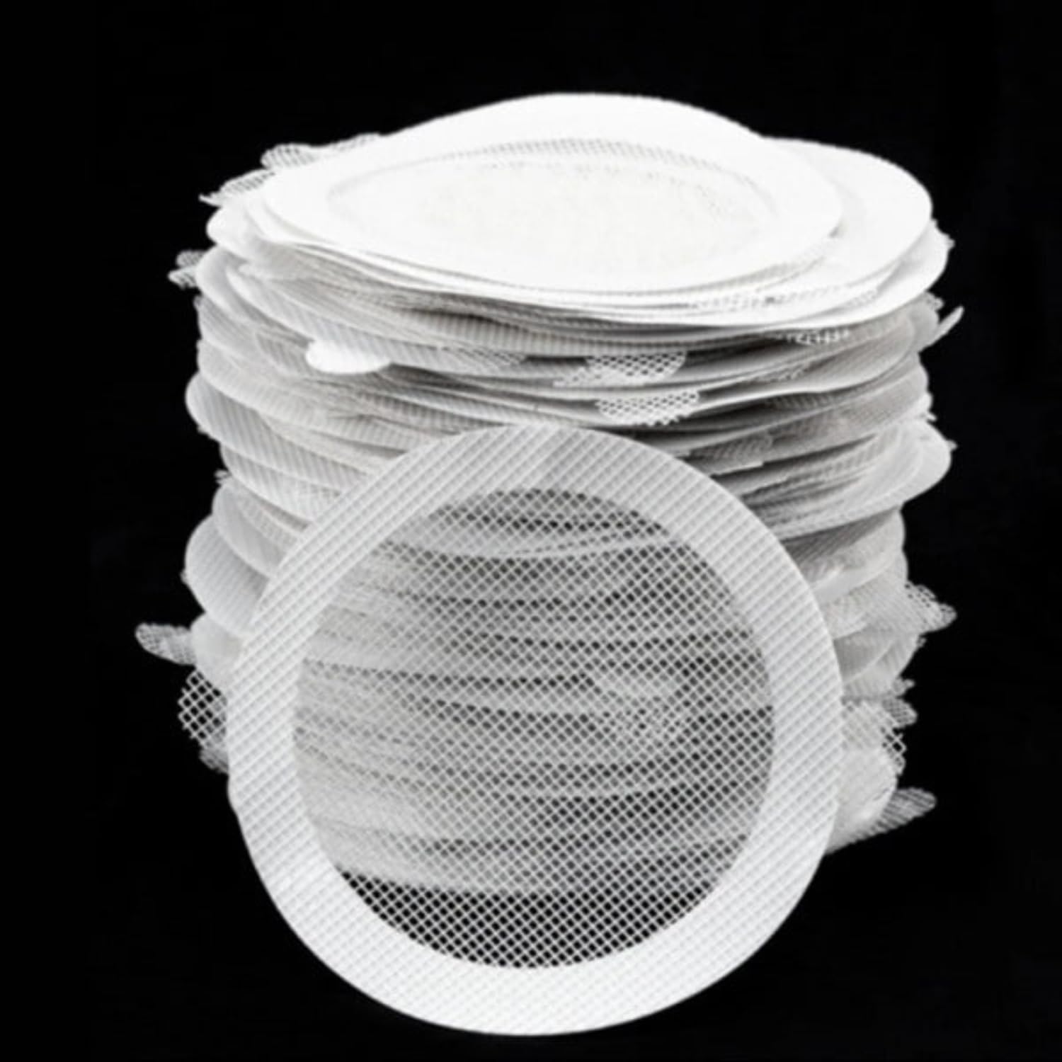 Giftock Kitchen Sink Strainer - Disposable Shower Drain Cover Hair Catcher Shower Drain Mesh Stickers, Reusable and Versatile Drain Cover for Bathroom Laundry Bathtub Kitchen Sink, 10x10cm (Round)
