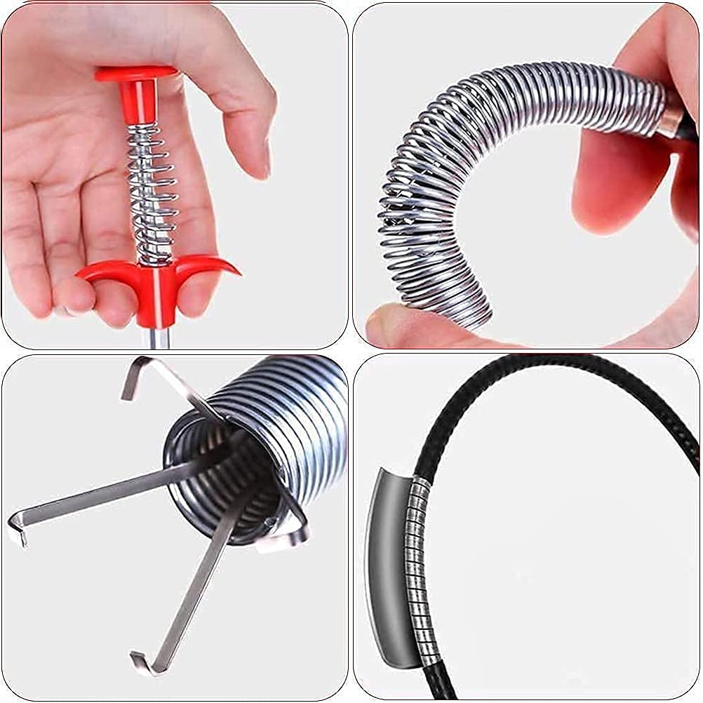 Giftock  Drain Pipe Cleaner, Hair Catching Drain Cleaner, Drain Cleaning Pipe Spring Stick, Hair Catching Claw Wire, Sewer Sink Tub Dredge Remover. (60 CM)