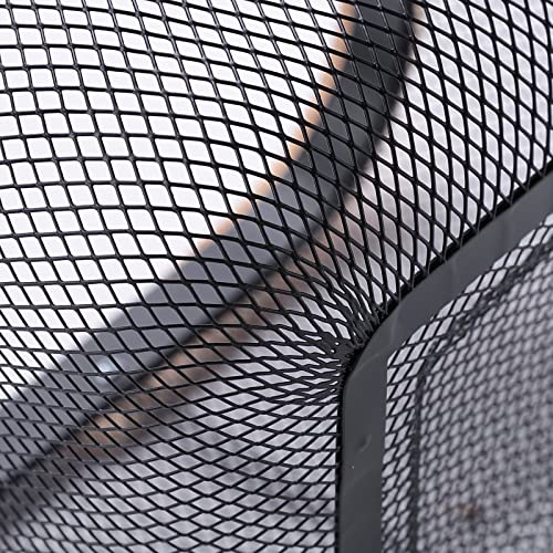 Giftock Metal Wire Basket With Handle|Storage Basket Fot Fruits, Books|Mesh Open Storage Bin|Storage Organizer