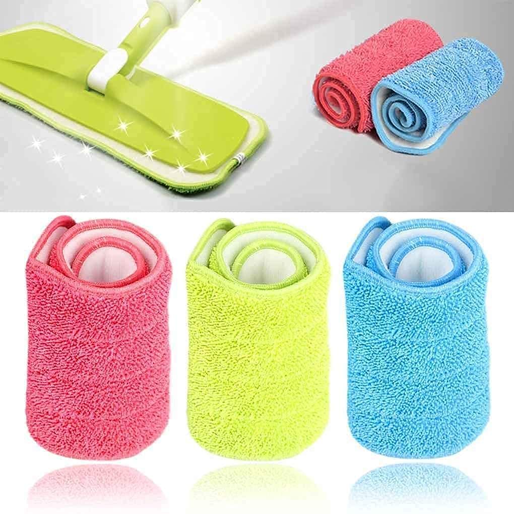 Giftock Replacement Microfiber Spray Mop Pads Refill Cloth Heads Pads Microfiber Mop Cleaning Pads for Spray Mops Floor Cleaning House Tool (3 Pcs)