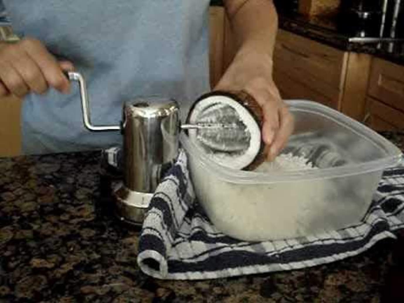 Giftock Stainless Steel Coconut Scraper | Coconut Grater with Vacuum Base