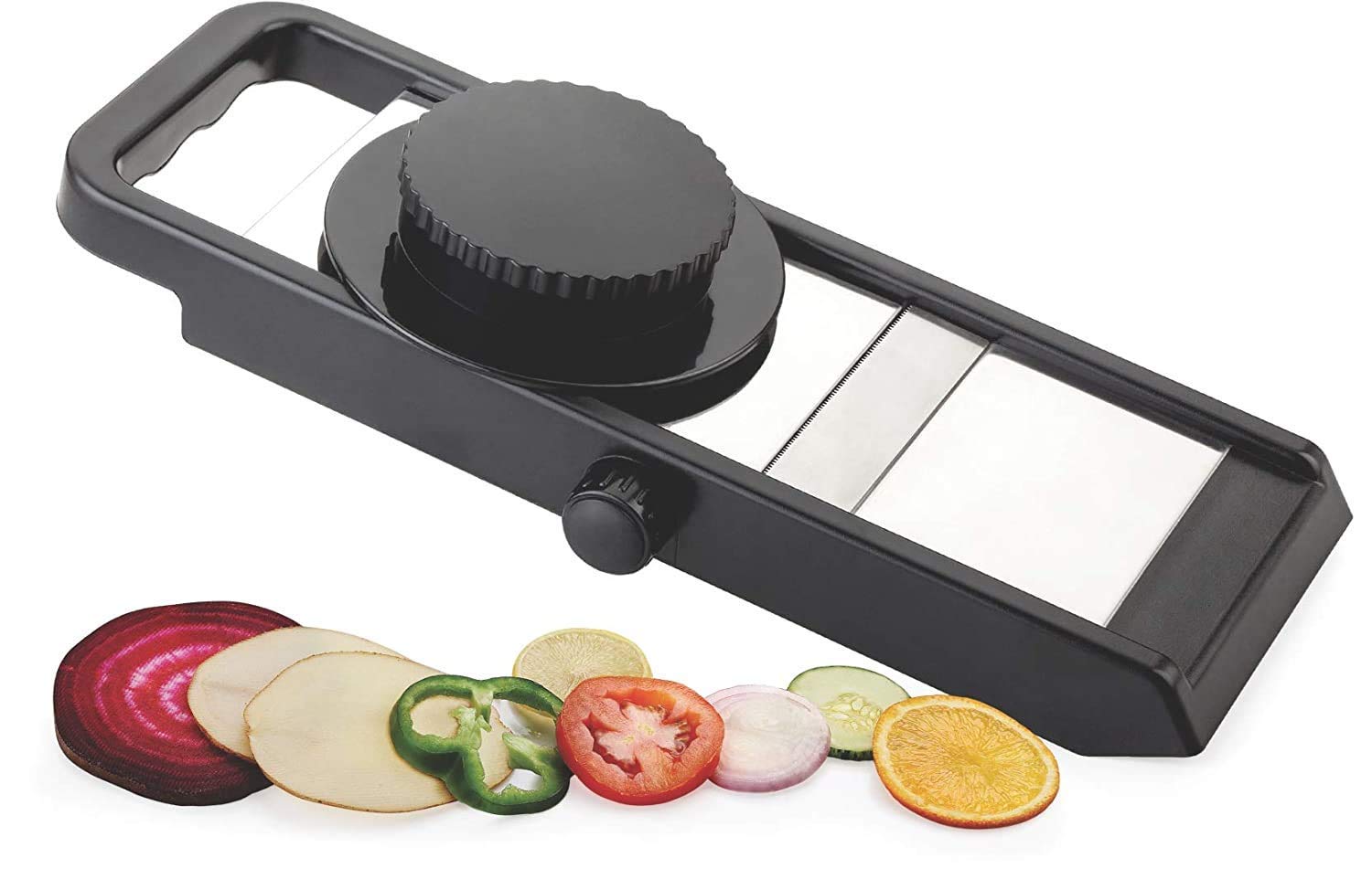 Giftock Multipurpose Slicer Cutter-Dual Stainless Steel Cutting Blades Spiral Slicer for Zucchini Spaghetti Noodles- Veg. Salad Maker Slicer for Kitchen (Watermelon Slicer)