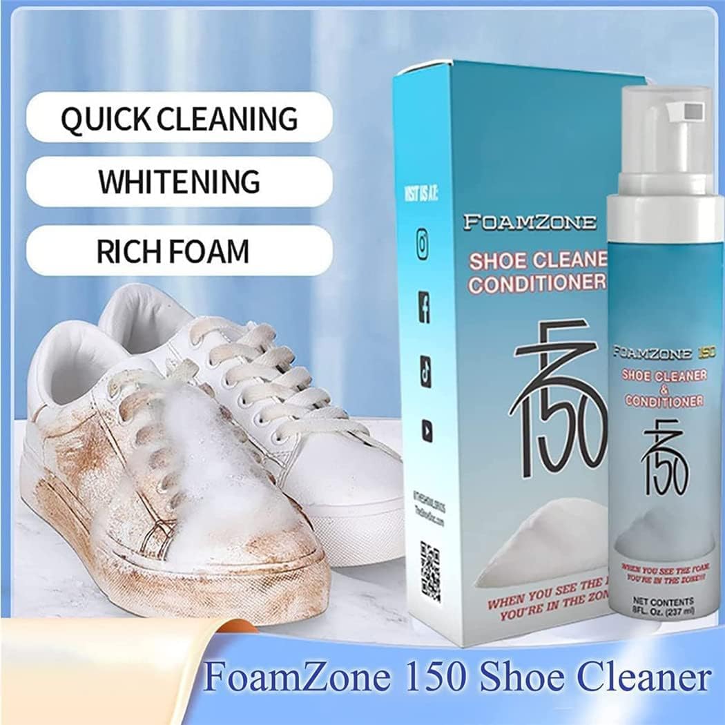 Giftock 150 Shoe Cleaner, Fz150 Shoe Cleaner Foam, Foam Zone 150 Shoe Cleaner & Conditioner Kit,  150 Shoe Cleaner, Fz 150 Shoe Cleaner Foam, Foam Zone 150 Shoe Cleaner and Rinse Kit (1PCS)