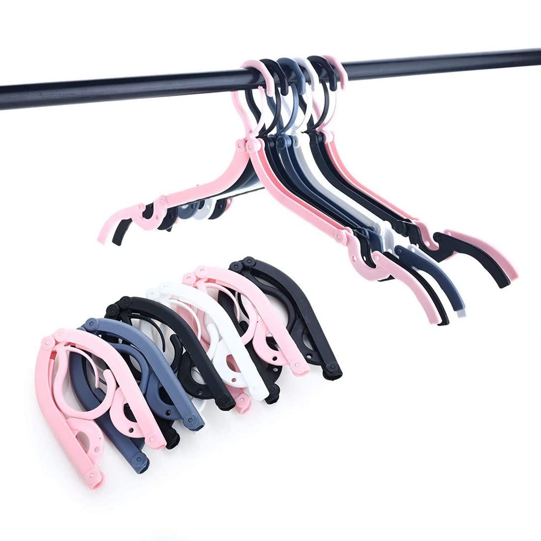 Giftock Portable Folding Clothes Hangers Foldable Clothes Drying Rack - Set of 1