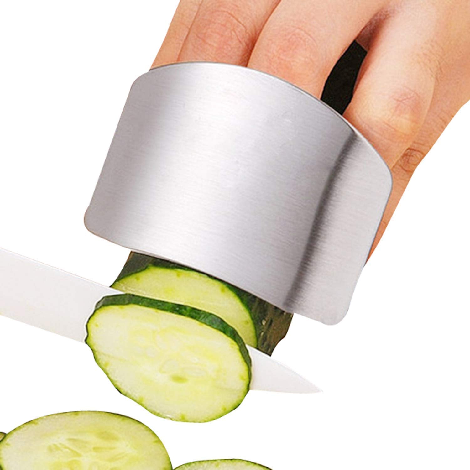 Giftock FDCFG Stainless Steel Finger Cutting Protector Hand Guard | Finger Protector Safe Chopping Hand Guard Pack of (1)