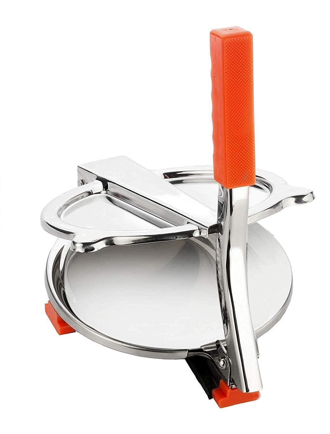 Giftock Puri Maker Press Machine with Handle | Stainless Steel 7.5 inch Puri Maker Press Machine with Handle Roti Press, Papad/Khakhra/Chapati Maker