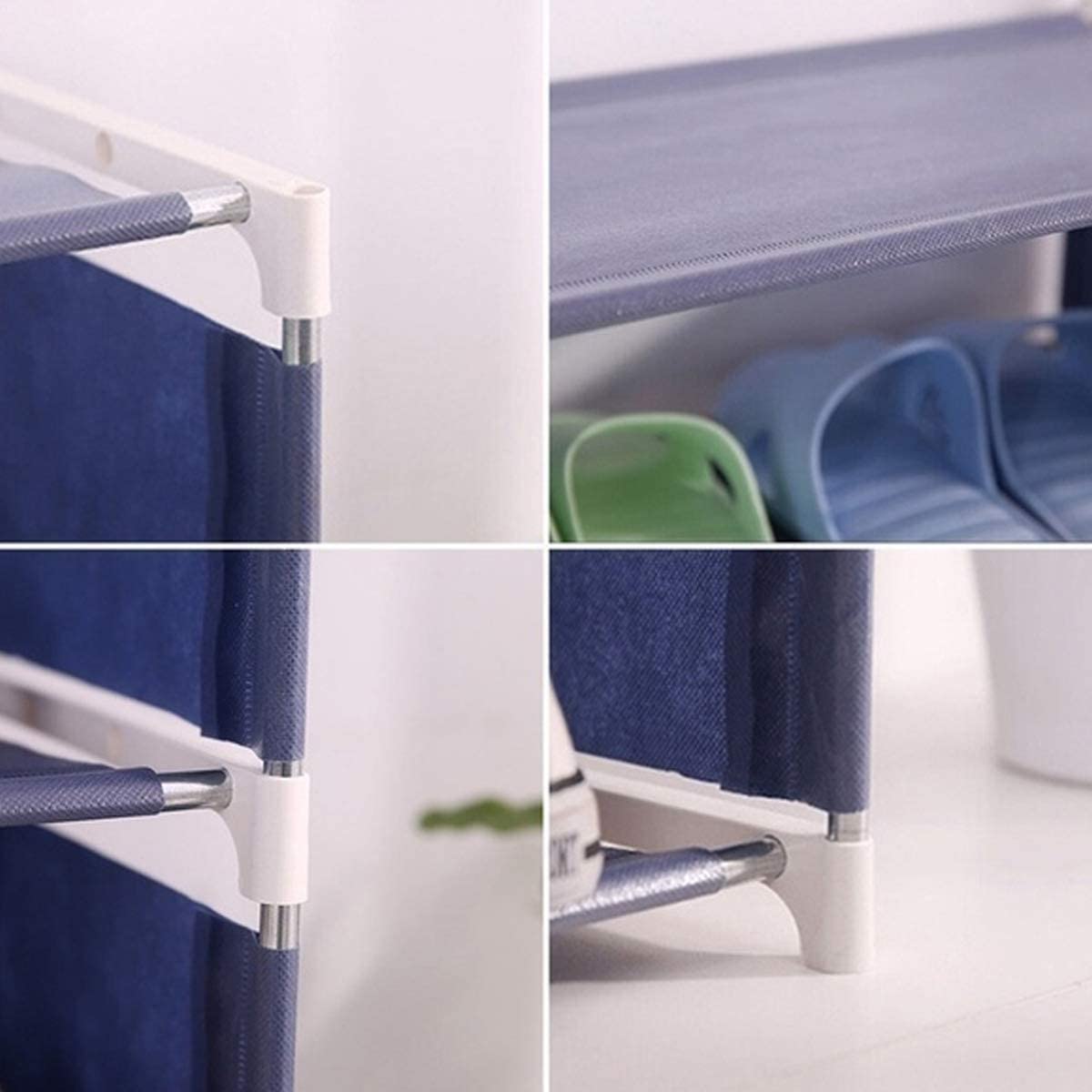 Giftock 3-Layer Shoe Rack - Multipurpose Foldable Portable Fancy 3-Layer Utility Shoe Rack Shelve For Home, Office, Classes, Space Saving Storage Organizer Stand(3 Layer)