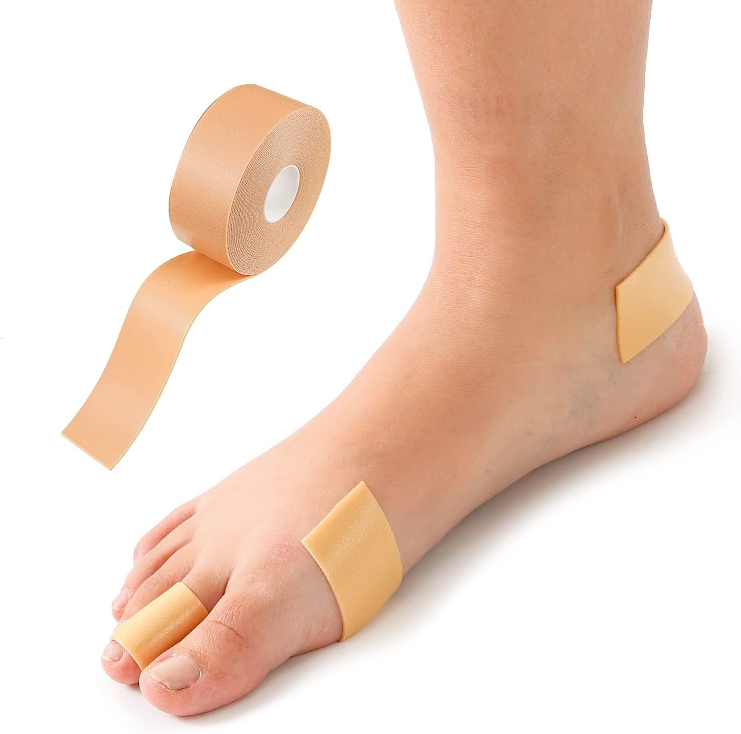 Giftock Import Export Waterproof Foot Care Sticker Heel Grip Tape Foot Care Protector Anti Slip Feet Pad Adhesive Heel Insole Cushion Shoe Tape for Skin Tape Bandages (Pack Of 1)