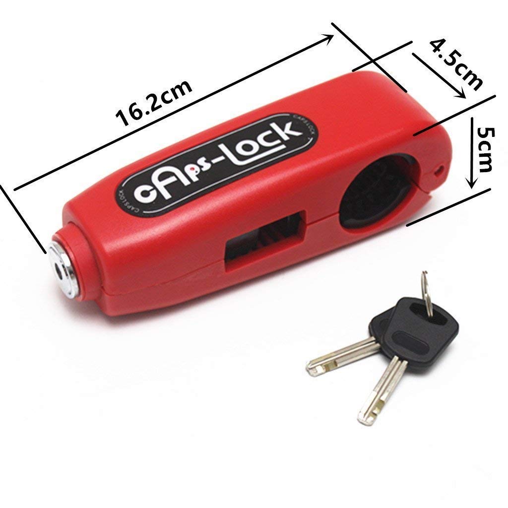 Giftock Heavy Duty Bike Brake Lock - Locking System by Holding Handle Bar with Brake Lever for All Bikes & Scooters (Multicoloured)