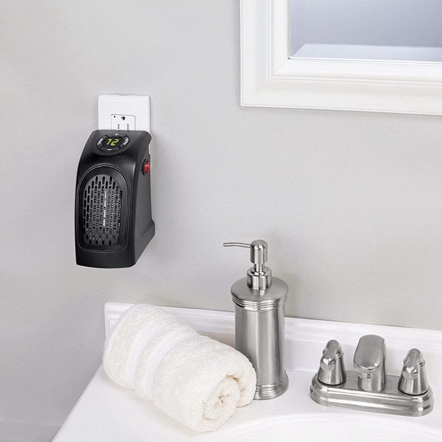 Giftock 400 Watts Electric Handy Room Heater (Room Heaters Home for Bedroom, Reading Books, Work, Bathrooms, Rooms, Offices, Home) - Black