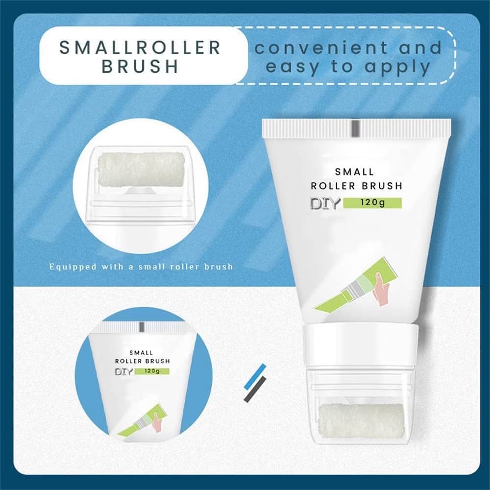 Giftock Over Small Rolling Brush Wall Paint, Wall Paint Repair Wall Paste Roller, Wall Repair Cream Rolling Brush, Eco-Friendly Graffiti Paint, for DIY Repair Renovation Removel Wall Advertisements