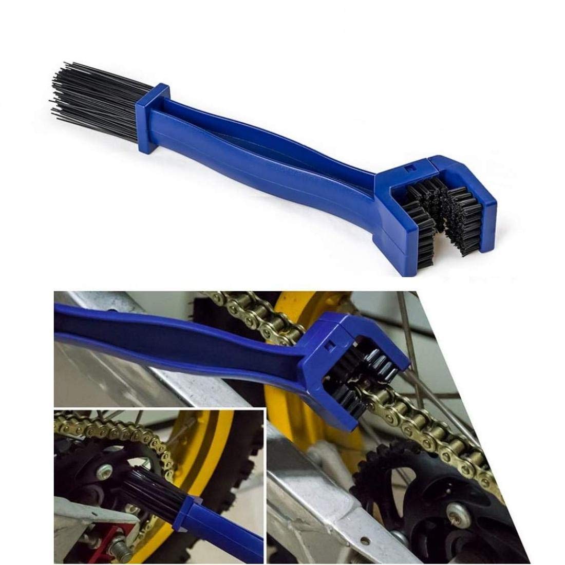 Giftock BBM16-Bicycle & Motorcycle Chain Cleaning Brush.
