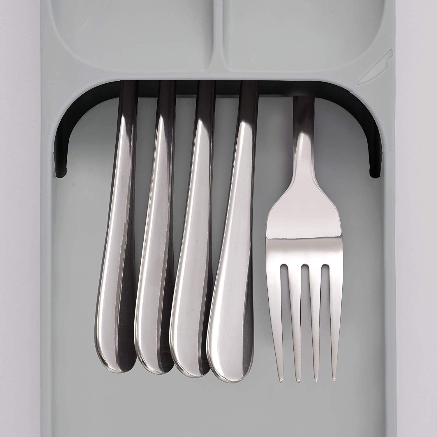 Giftock Spoon Tray Stand|Spoon Organiser|Knives,Forks And Spoons|Plastic Compact Cutlery Organizer Racks&Holders|Kitchen Knife Fork Spoon Tray Storage Holder|Cutlery Tray|Drawer Tray Dish Rack