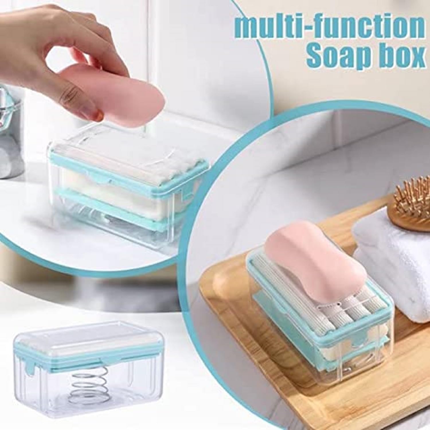 Giftock Tar Brush Dish Cleaning Brush with Liquid Dispensar Palm Dishes Pot, pan, Sink scrubbing Household soap Dispenser for Tool Dispensing wash Kitchen Utensils Scrubber Multipurpose in Home