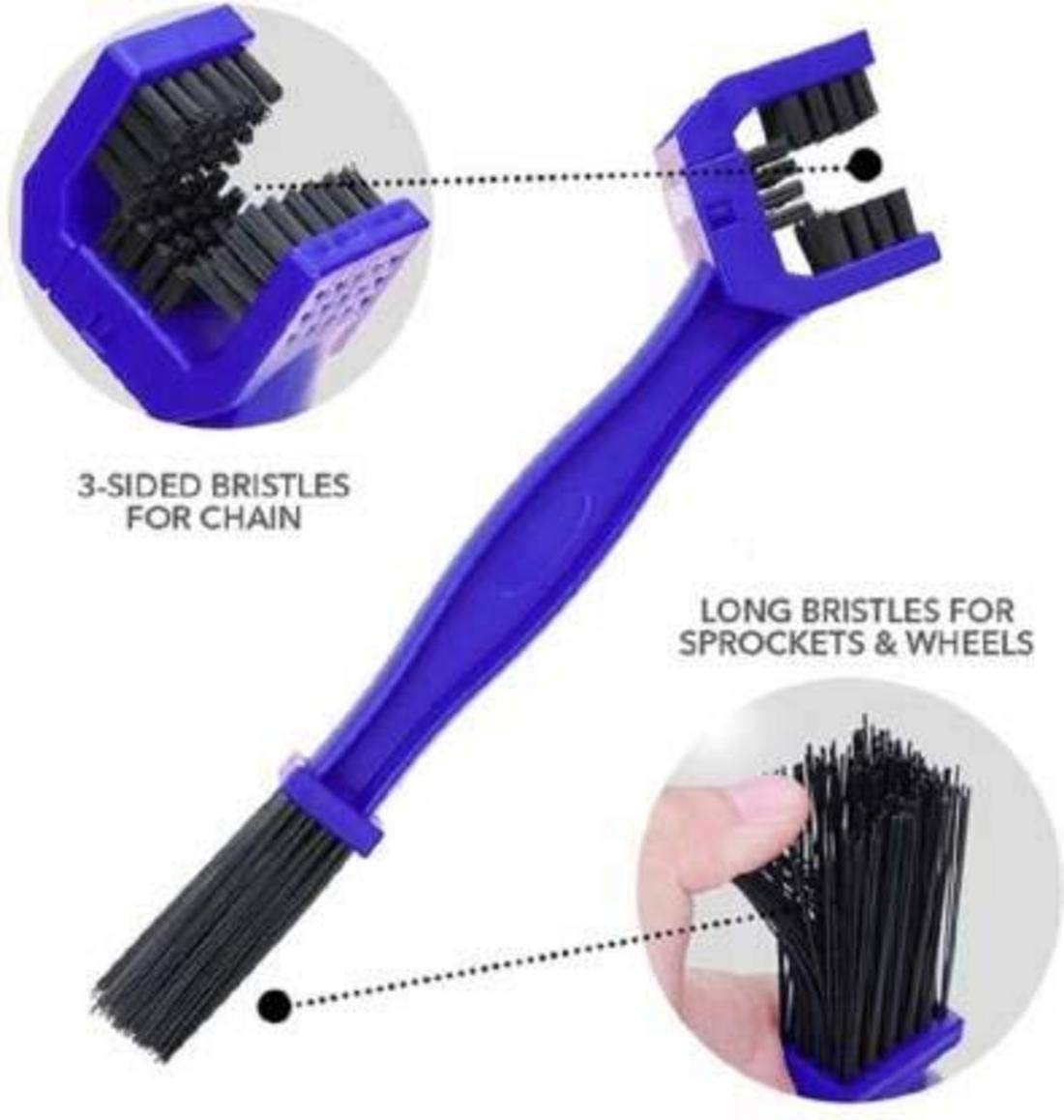 Giftock BBM16-Bicycle & Motorcycle Chain Cleaning Brush.