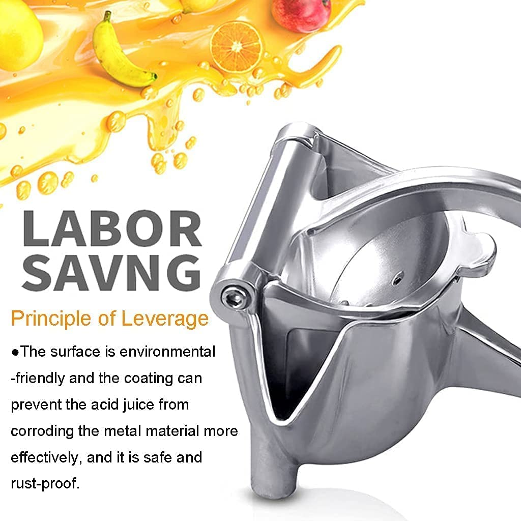 Giftock Aluminium Manual Fruit Juicer Orange Juicer Heavy Duty Hand Press Metal Lime Juicer Hand Juicer, juicer Instant, Orange Juicer, Aluminium Handle Juicer Garlic Paste Per Clove (Aluminium)
