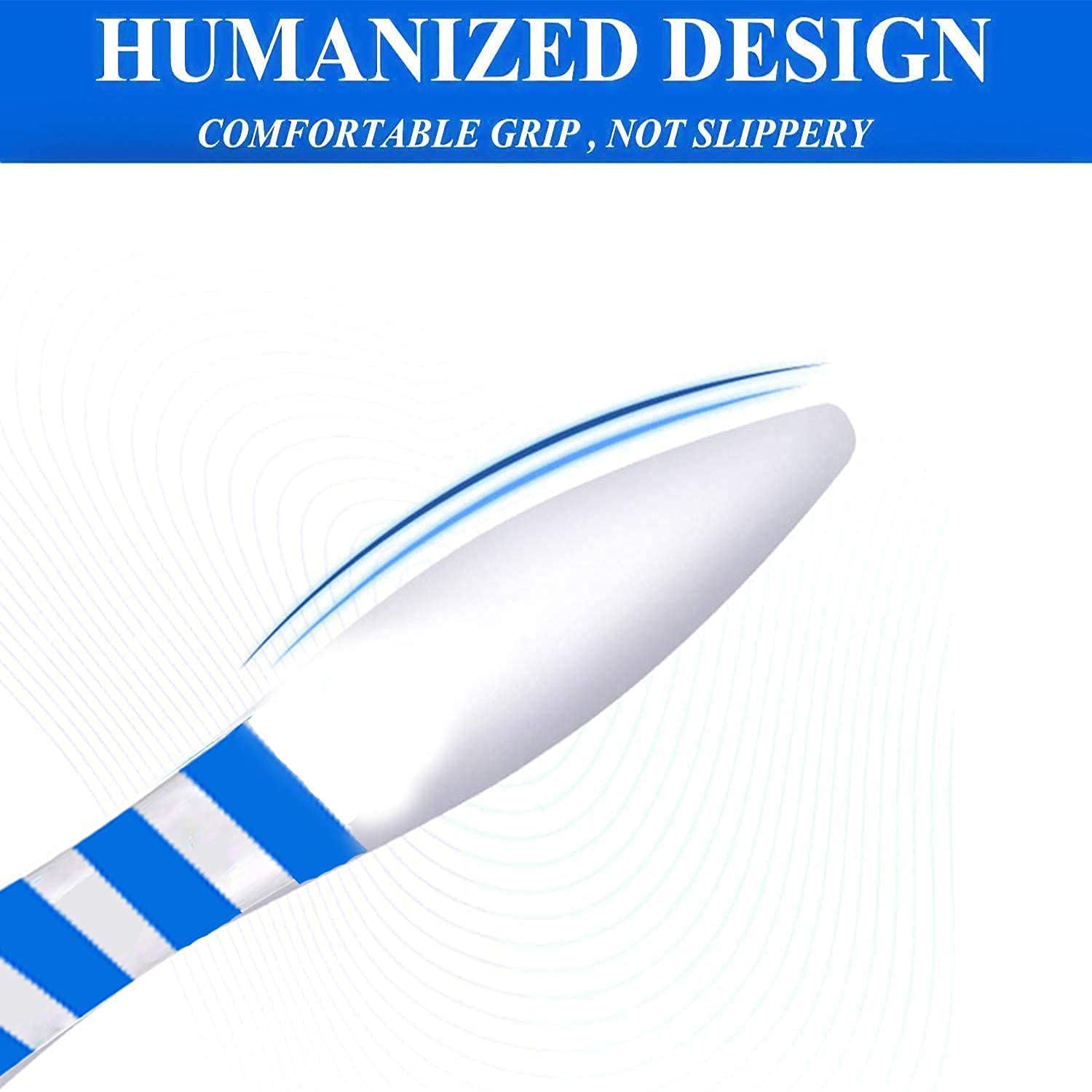 Giftock ABS and Silicone Smart Soft Spiral Swab Easy Earwax Removal Ear Cleaner (White) (b) (BLUE)