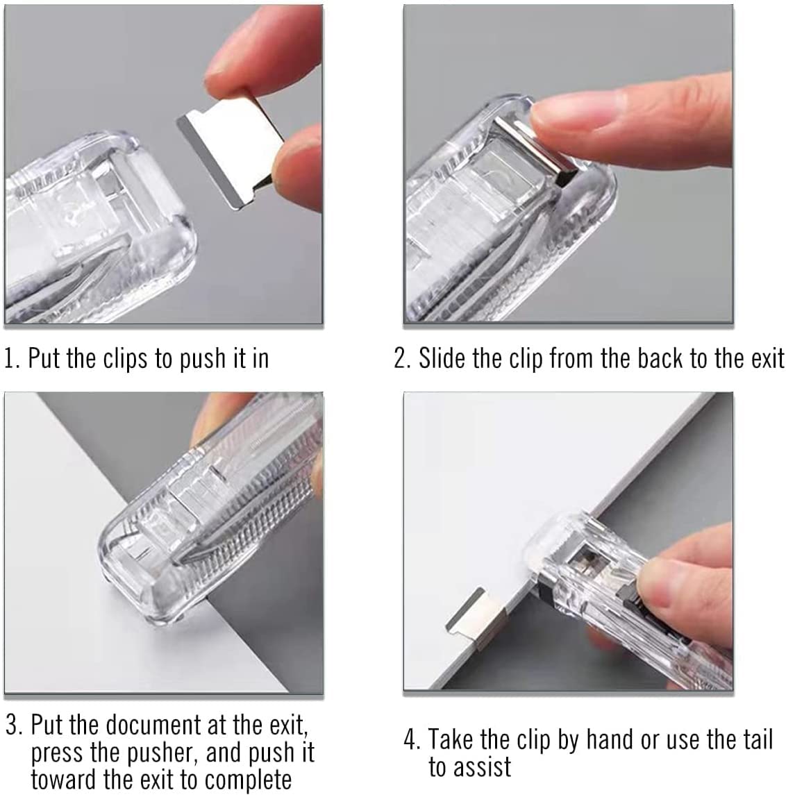 Giftock Triangular Plastic Paper Clips,Clamps for Preventing Paper Corners from Bending Ideal Tool Attaching Documents to Student Reading, Bunch or Office Clip Art 10 Pc
